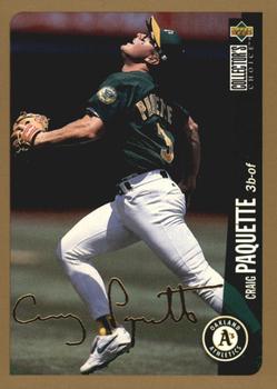 1996 Collector's Choice - Gold Signature #644 Craig Paquette Front