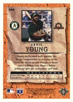 1996 Collector's Choice - Gold Signature #666 Ernie Young Back
