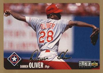1996 Collector's Choice - Gold Signature #734 Darren Oliver Front