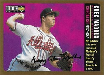 1996 Collector's Choice - Gold Signature #754 Greg Maddux Front