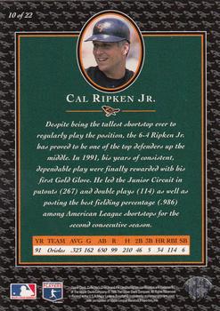 1996 Collector's Choice - Ripken Collection #10 Cal Ripken Jr. Back