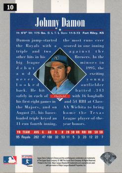 1996 Collector's Choice - Silver Signature #10 Johnny Damon Back