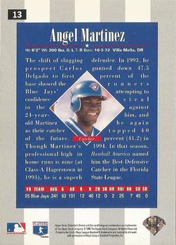 1996 Collector's Choice - Silver Signature #13 Angel Martinez Back