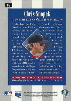 1996 Collector's Choice - Silver Signature #18 Chris Snopek Back