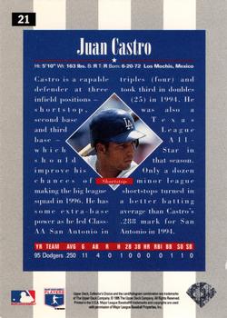 1996 Collector's Choice - Silver Signature #21 Juan Castro Back