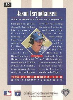 1996 Collector's Choice - Silver Signature #30 Jason Isringhausen Back