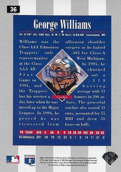 1996 Collector's Choice - Silver Signature #36 George Williams Back