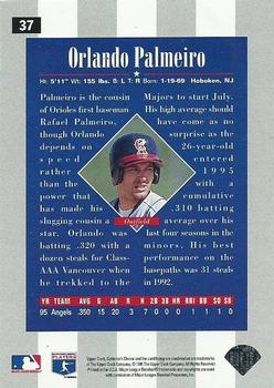 1996 Collector's Choice - Silver Signature #37 Orlando Palmeiro Back