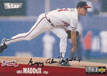 1996 Collector's Choice - Silver Signature #40 Greg Maddux Front