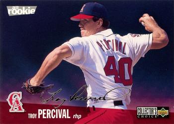1996 Collector's Choice - Silver Signature #72 Troy Percival Front