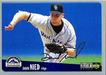 1996 Collector's Choice - Silver Signature #134 David Nied Front
