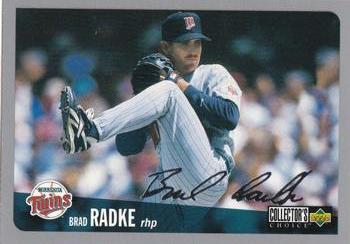 1996 Collector's Choice - Silver Signature #201 Brad Radke Front