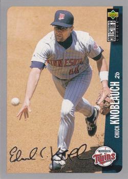 1996 Collector's Choice - Silver Signature #205 Chuck Knoblauch Front