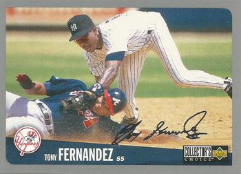 1996 Collector's Choice - Silver Signature #232 Tony Fernandez Front