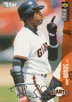 1996 Collector's Choice - Silver Signature #300 Barry Bonds Front