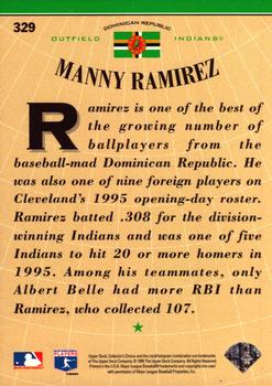 1996 Collector's Choice - Silver Signature #329 Manny Ramirez Back