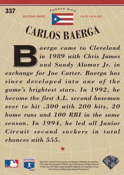 1996 Collector's Choice - Silver Signature #337 Carlos Baerga Back