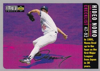 1996 Collector's Choice - Silver Signature #359 Hideo Nomo Front