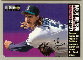 1996 Collector's Choice - Silver Signature #365 Randy Johnson Front