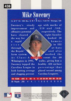 1996 Collector's Choice - Silver Signature #438 Mike Sweeney Back