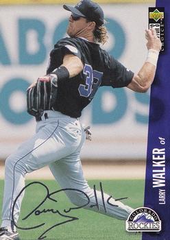 1996 Collector's Choice - Silver Signature #540 Larry Walker Front