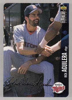 1996 Collector's Choice - Silver Signature #605 Rick Aguilera Front