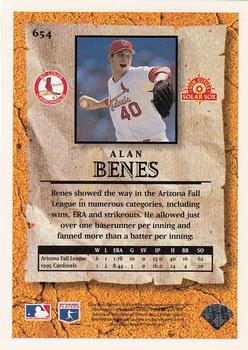 1996 Collector's Choice - Silver Signature #654 Alan Benes Back