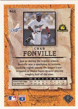 1996 Collector's Choice - Silver Signature #655 Chad Fonville Back