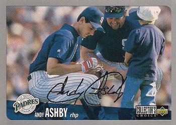 1996 Collector's Choice - Silver Signature #698 Andy Ashby Front