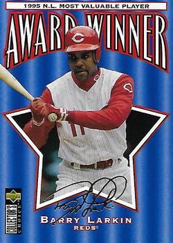 1996 Collector's Choice - Silver Signature #707 Barry Larkin Front