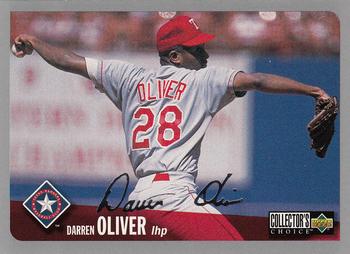 1996 Collector's Choice - Silver Signature #734 Darren Oliver Front
