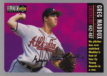 1996 Collector's Choice - Silver Signature #754 Greg Maddux Front