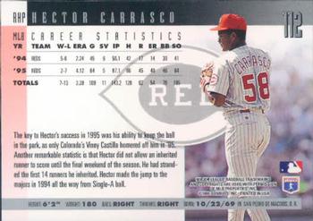 1996 Donruss #112 Hector Carrasco Back