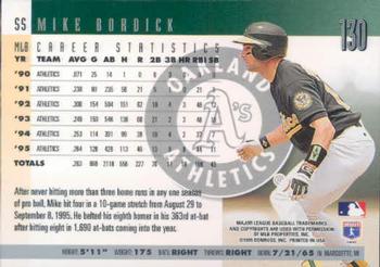 1996 Donruss #130 Mike Bordick Back