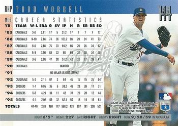 1996 Donruss #144 Todd Worrell Back