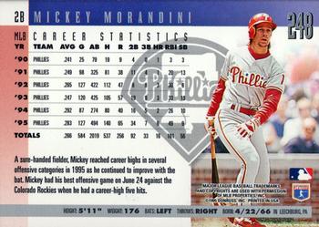 1996 Donruss #248 Mickey Morandini Back