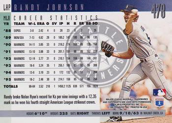 1996 Donruss #478 Randy Johnson Back