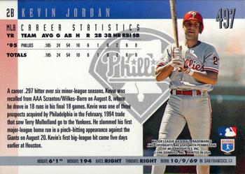 1996 Donruss #497 Kevin Jordan Back