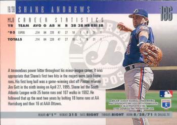 1996 Donruss #186 Shane Andrews Back