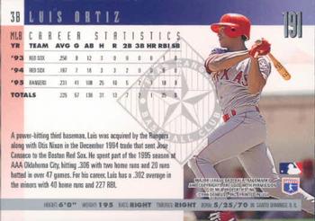 1996 Donruss #191 Luis Ortiz Back