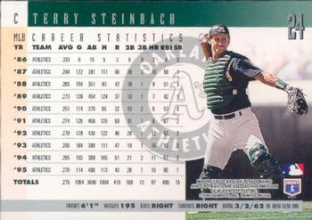 1996 Donruss #24 Terry Steinbach Back