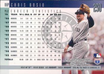 1996 Donruss #250 Chris Bosio Back