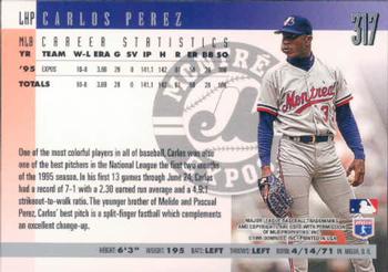 1996 Donruss #317 Carlos Perez Back