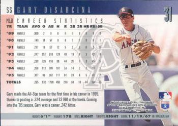 1996 Donruss #31 Gary DiSarcina Back