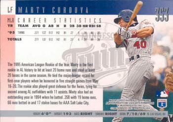 1996 Donruss #353 Marty Cordova Back