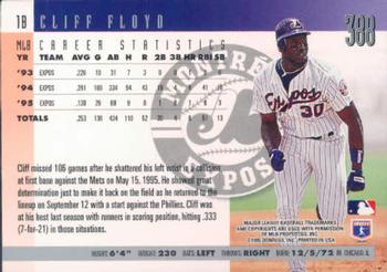1996 Donruss #388 Cliff Floyd Back
