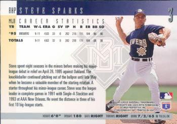 1996 Donruss #3 Steve Sparks Back