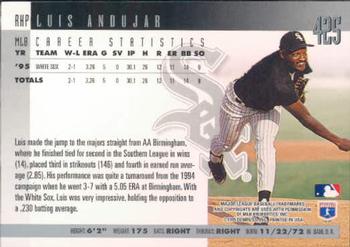 1996 Donruss #425 Luis Andujar Back