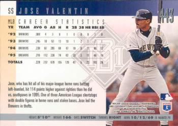 1996 Donruss #443 Jose Valentin Back