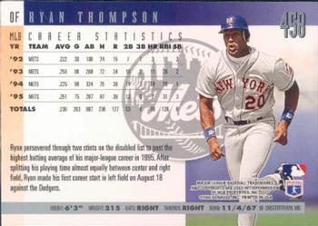 1996 Donruss #458 Ryan Thompson Back